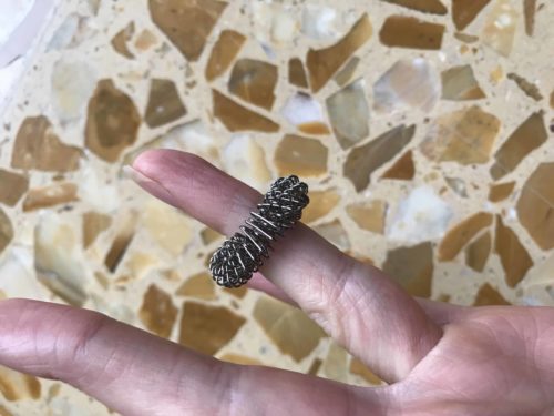 Anello elastico Sujok per il massaggio ARGENTO taglia 1,5 - immagine 2