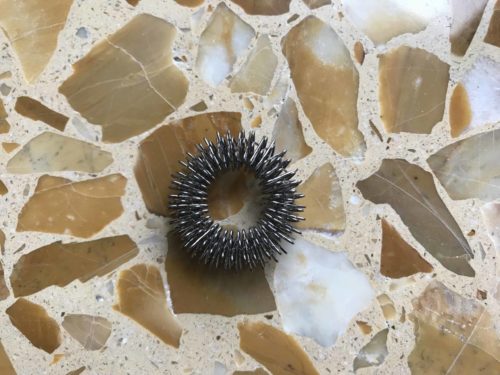 Anello elastico Sujok per il massaggio ARGENTO taglia 1,5