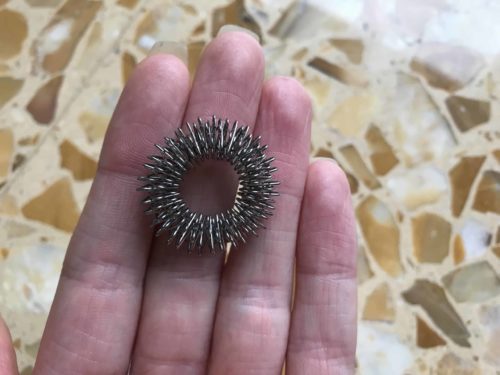 Anello elastico Sujok per il massaggio ARGENTO taglia 1,5 - immagine 3